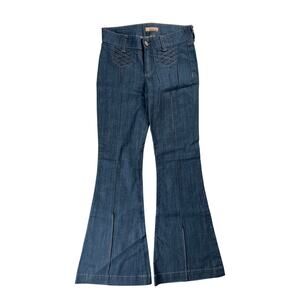See Thru Soul Boot Cut Jeans Womens SZ 27 Blue Denim Flared Leg Casual Cotton